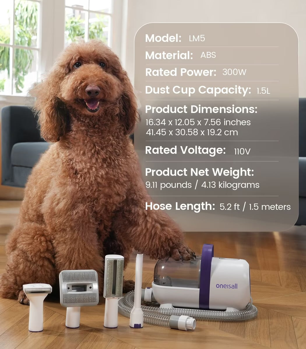FurFree™ 5-in-1 Grooming Vacuum